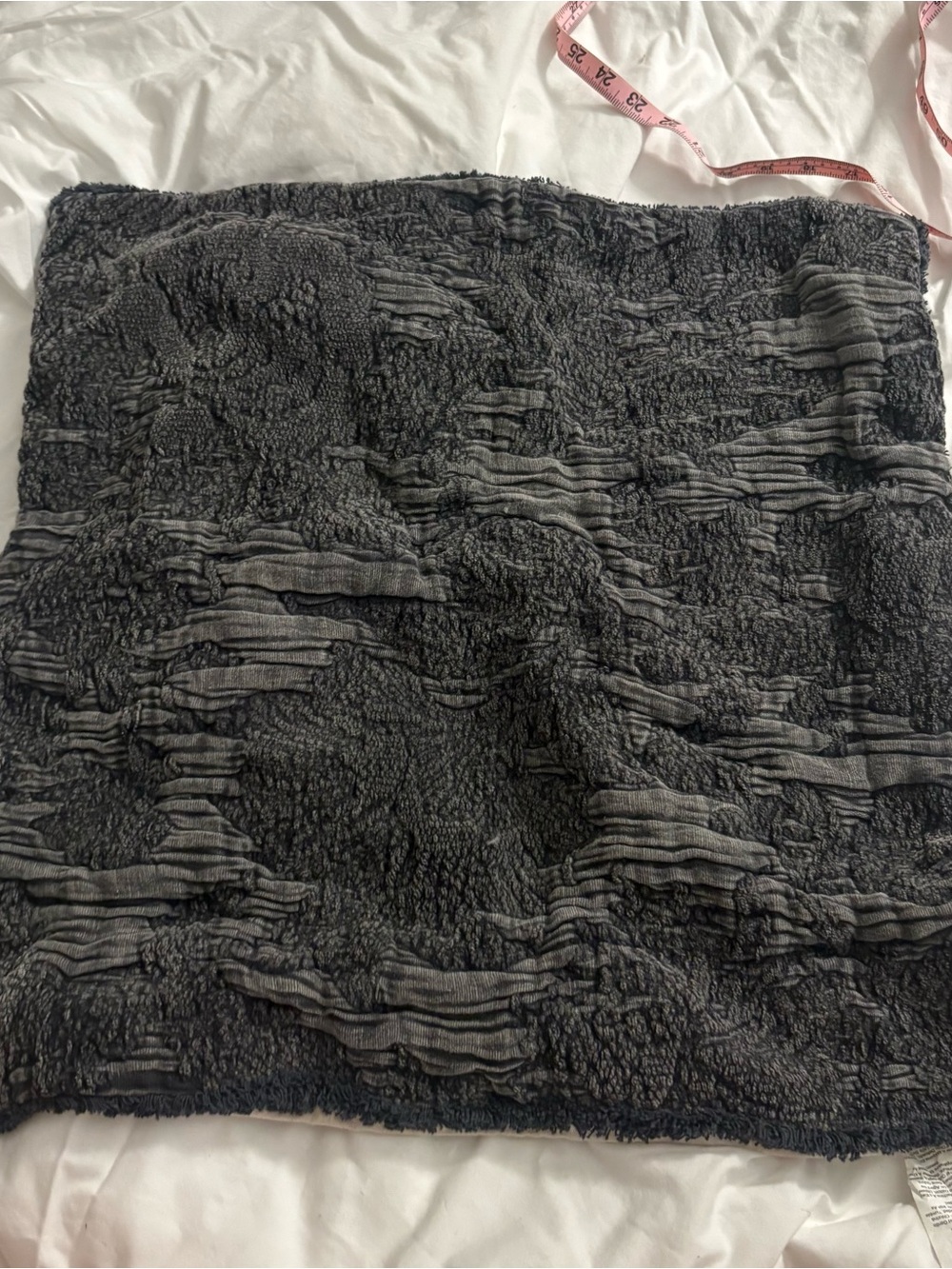 Charcoal Textured accent pillow cover pottery barn 20x20